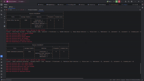Example of Missionchief Bot In Action